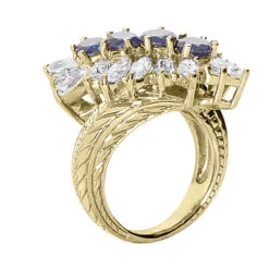 Ladies Diamond And Sapphire Ring 14K White Gold 1.90ctd 1.60cts -Its Hot Jewelry Shop gemstone jewelry ladies diamond and sapphire ring 14k 190ctd 160cts p 29675 back yellow