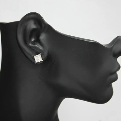 Genuine Diamond Earrings 0.36ct Sterling Silver 5 Genuine Diamond Earrings 0.36ct Sterling Silver - Image 3