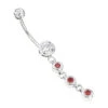 14K White Gold White Pink Diamond Belly Button Ring 0.86ct 2 14K White Gold White Pink Diamond Belly Button Ring 0.86ct -Its Hot Jewelry Shop gold body jewelry white pink diamond belly button ring 14k 086ct mainwh
