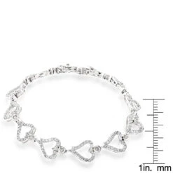 Gold Diamond Heart Bracelet 14K White Gold 3.26ct 13 Gold Diamond Heart Bracelet 14K White Gold 3.26ct -Its Hot Jewelry Shop gold diamond heart bracelet 14k 326ct p 41381 rulerwh