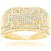 Gold Diamond Men's Ring 0.5ct 10K Yellow Gold Pinky Ring -Its Hot Jewelry Shop gold diamond mens ring 05ct 10k pinky ring ye