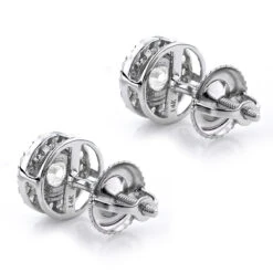 Gold Diamond Stud Earrings 2ct Diamond Earrings Look -Its Hot Jewelry Shop gold diamond stud earrings 2ct diamond earrings look p 40470 backwh