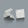 Gold Pave Diamond Stud Earrings 0.41ct 10K White Gold -Its Hot Jewelry Shop gold pave diamond stud earrings 041ct 10k p 50015