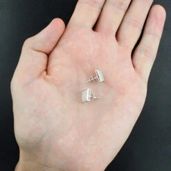 Gold Pave Diamond Stud Earrings 0.41ct 10K White Gold 6 Gold Pave Diamond Stud Earrings 0.41ct 10K White Gold -Its Hot Jewelry Shop gold pave diamond stud earrings 041ct 10k p 50015back