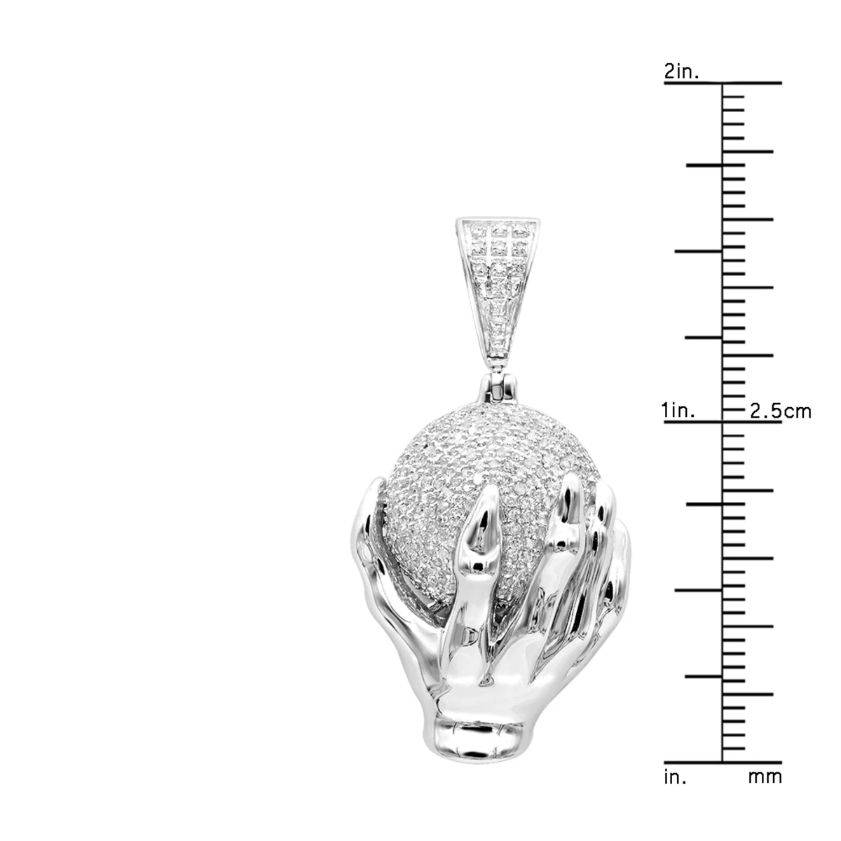 Gold The World Is Mine Diamond Pendant For Men Dragon Claw Holding A Ball 8 Gold The World Is Mine Diamond Pendant For Men Dragon Claw Holding A Ball - Image 6