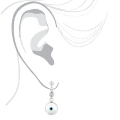 14K White Gold Diamond White Evil Eye Earrings 0.20ct Good Luck Charms 12 14K White Gold Diamond White Evil Eye Earrings 0.20ct Good Luck Charms -Its Hot Jewelry Shop good luck charms 14k diamond evil eye earrings 020ct p 6236 bodwh