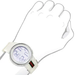 Men's Luxury Gucci Real 6 Carats Diamond Watch YA114214 -Its Hot Jewelry Shop gucci diamond watches mens luxury watch 6ct p 35279bod