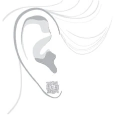 Halo 14K White Gold Cluster Diamond Earrings Studs For Men Or Women 3/4ct 12 Halo 14K White Gold Cluster Diamond Earrings Studs For Men Or Women 3/4ct -Its Hot Jewelry Shop halo 14k gold cluster diamond earrings studs for men or women 34ct bodwh