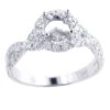 Halo Diamond Engagement Ring Setting 0.78ct 14K White Gold -Its Hot Jewelry Shop halo diamond engagement ring setting 078ct 14k gold 1