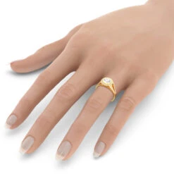 Halo White & Yellow Diamond Engagement Ring By Luxurman 1.35ct 18K Yellow Gold 14 Halo White & Yellow Diamond Engagement Ring By Luxurman 1.35ct 18K Yellow Gold -Its Hot Jewelry Shop halo white yellow diamond engagement ring by luxurman 135ct 18k gold box