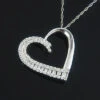 14K White Gold Designer Diamond Heart Pendant 0.56ct -Its Hot Jewelry Shop heart jewelry 14k designer diamond heart pendant 056ct p 6466