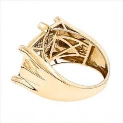 Hip Hop Diamond Ring For Men 10K Yellow Gold 0.35ct. 11 Hip Hop Diamond Ring For Men 10K Yellow Gold 0.35ct. -Its Hot Jewelry Shop hip hop diamond ring for men 10k white or yellow gold 052ct backye