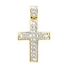 Hip Hop 10K Yellow Gold Cuban Link Chain Diamond Cross Pendant For Men -Its Hot Jewelry Shop hip hop jewelry 10k gold cuban link chain diamond cross pendant for men mainye