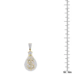 Hip Hop 10K Yellow Gold Diamond Money Bag Pendant 1.15ct 13 Hip Hop 10K Yellow Gold Diamond Money Bag Pendant 1.15ct -Its Hot Jewelry Shop hip hop jewelry 10k gold diamond money bag pendant 115ct rulerye
