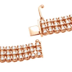 Hip Hop 3 Row Diamond Tennis Chain 14K White Gold Men's Necklace 30 Carats -Its Hot Jewelry Shop hip hop jewelry 3 row diamond tennis chain 14k gold mens necklace 30 carats backro