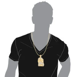 Real Hip Hop Large 14K White Gold Diamond Jesus Face Pendant 7ct -Its Hot Jewelry Shop hip hop jewelry diamond jesus face pendant 355ct p 23047 bodye