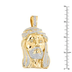 Real Hip Hop Large 14K White Gold Diamond Jesus Face Pendant 7ct -Its Hot Jewelry Shop hip hop jewelry diamond jesus face pendant 355ct p 23047 rulerye 20201203