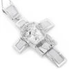 Hip Hop Sterling Silver Diamond Jesus Face Cross Pendant 1.54ct -Its Hot Jewelry Shop hip hop jewelry sterling silver diamond jesus face cross pendant 154ct wh