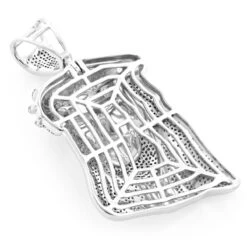Hip Hop 10K White Gold Diamond Jesus Face Pendant 1.25ct 10 Hip Hop 10K White Gold Diamond Jesus Face Pendant 1.25ct -Its Hot Jewelry Shop hip hop jewelry10k gold diamond jesus face pendant 15ct back