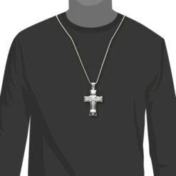Hip Hop Silver Men's Diamond Cross Pendant 2ct Large 9 Hip Hop Silver Men's Diamond Cross Pendant 2ct Large -Its Hot Jewelry Shop hip hop silver jewelry mens diamond cross pendant 2ct large 4