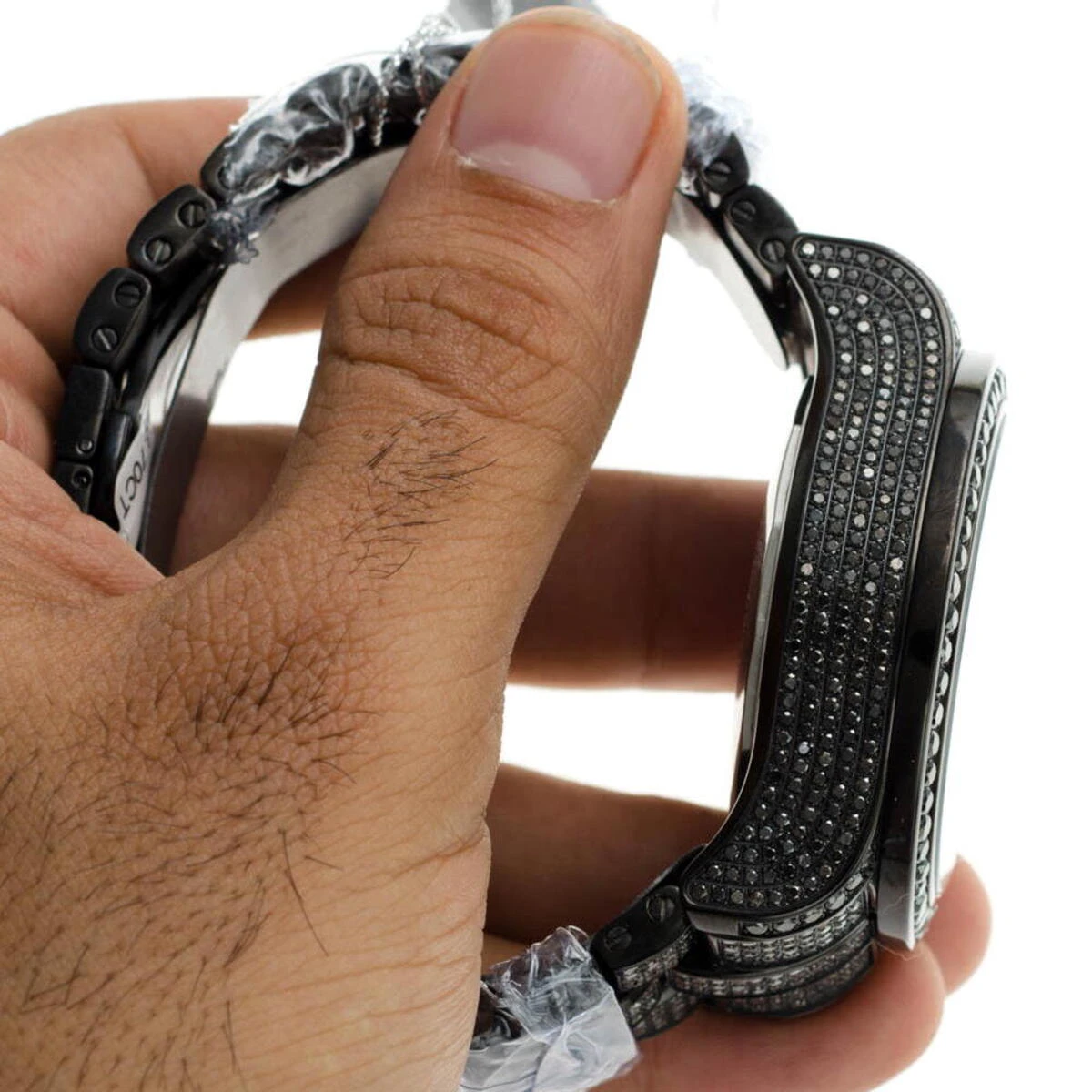 Hip Hop Joe Rodeo Men's Black Diamond Watch 26.7 13 Hip Hop Joe Rodeo Men's Black Diamond Watch 26.7 - Image 11