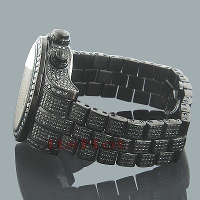 Hip Hop Joe Rodeo Men's Black Diamond Watch 26.7 5 Hip Hop Joe Rodeo Men's Black Diamond Watch 26.7 - Image 3