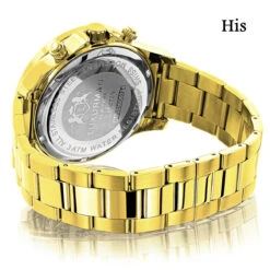 His And Hers Yellow Gold Plated Luxurman Diamond Watch Set 3.5ct 8 His And Hers Yellow Gold Plated Luxurman Diamond Watch Set 3.5ct -Its Hot Jewelry Shop his and hers watches yellow gold plated luxurman diamond watch set 35ct 2