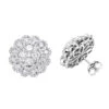Huge 3 Carat Designer Diamond Stud Earrings For Women Cluster Flower Design -Its Hot Jewelry Shop huge 3 carat designer diamond stud earrings for women cluster flower design mainwh