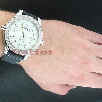 Ice Time Diamond Double Decker Watch 0.75ct White MOP 5 Ice Time Diamond Double Decker Watch 0.75ct White MOP - Image 3