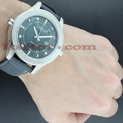 Ice Time Men's Diamond Watch 0.75ct Black MOP Double Decker 5 Ice Time Men's Diamond Watch 0.75ct Black MOP Double Decker - Image 3