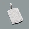 Iced Out Diamond Dog Tag Pendant 1.99ct Sterling Silver -Its Hot Jewelry Shop iced out diamond dog tag pendant 199ct sterling silver p 49510