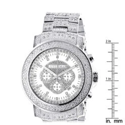Iced Out Luxurman Diamond Watch With Chronograph 2ct Escalade -Its Hot Jewelry Shop iced out luxurman diamond watch with chronograph 2ct escalade ruler