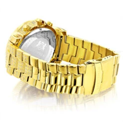 Iced Out Men's Diamond Watch Luxurman 2ct Yellow Gold Plated 9 Iced Out Men's Diamond Watch Luxurman 2ct Yellow Gold Plated -Its Hot Jewelry Shop iced out mens diamond watch luxurman 2ct yellow gold plated back