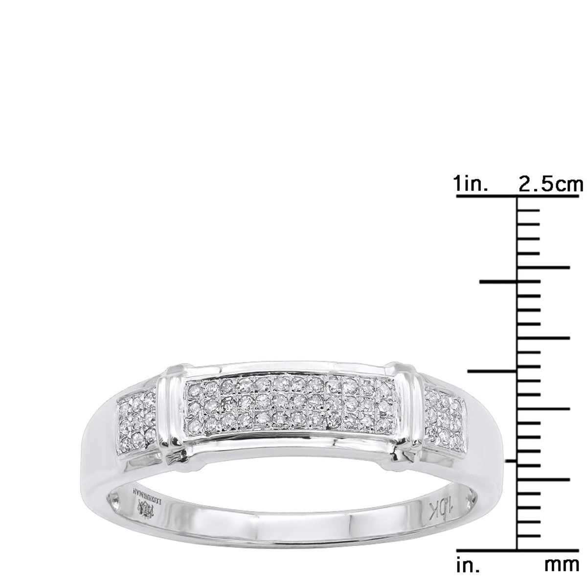 Inexpensive Men's Diamond Wedding Band 0.18ct 10K Yellow Gold 10 Inexpensive Men's Diamond Wedding Band 0.18ct 10K Yellow Gold - Image 8