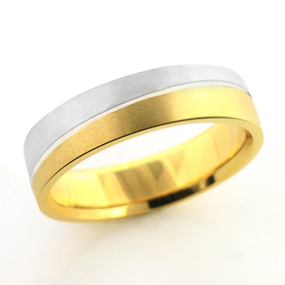 Inverse Men's Wedding Band 14K Yellow Gold 3 Inverse Men's Wedding Band 14K Yellow Gold