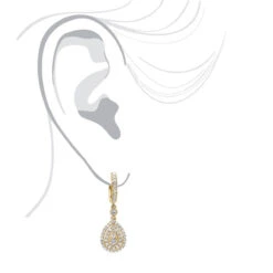 14K White Gold Diamond Dangle Drop Earrings For Women By Luxurman 1.2ct -Its Hot Jewelry Shop jewelry 14k gold diamond dangle drop earrings for women by luxurman 12ct bodye