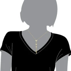 14K White Gold Diamond Triangle Necklace For Women Adjustable By LUXURMAN 0.25ct -Its Hot Jewelry Shop jewelry 14k gold diamond triangle necklace for women adjustable by luxurman 025ct bodye