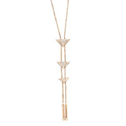 14K White Gold Diamond Triangle Necklace For Women Adjustable By LUXURMAN 0.25ct -Its Hot Jewelry Shop jewelry 14k gold diamond triangle necklace for women adjustable by luxurman 025ct ro