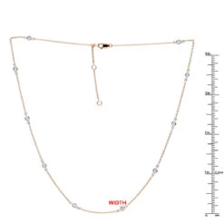 14K Yellow Gold Diamonds By The Yard Station Necklace For Women 0.5 Adjustable 31 14K Yellow Gold Diamonds By The Yard Station Necklace For Women 0.5 Adjustable -Its Hot Jewelry Shop jewelry 14k gold diamonds by the yard station necklace for women 05 adjustable rulerro 1