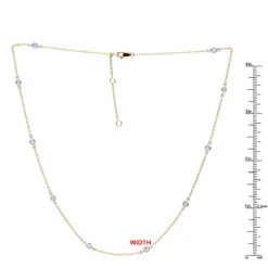14K Yellow Gold Diamonds By The Yard Station Necklace For Women 0.5 Adjustable 30 14K Yellow Gold Diamonds By The Yard Station Necklace For Women 0.5 Adjustable -Its Hot Jewelry Shop jewelry 14k gold diamonds by the yard station necklace for women 05 adjustable rulerye 1