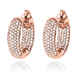 14K White Gold Huggies Small Inside Out Diamond Hoop Earrings 0.7ct 15 14K White Gold Huggies Small Inside Out Diamond Hoop Earrings 0.7ct -Its Hot Jewelry Shop jewelry 14k gold huggies small inside out diamond hoop earrings 07ct rose 1 20220220