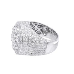 14K White Gold Joe Rodeo Designer Men's Round Diamond 8.19Ct Pinky Ring 11 14K White Gold Joe Rodeo Designer Men's Round Diamond 8.19Ct Pinky Ring -Its Hot Jewelry Shop jewelry 14k gold joe rodeo designer mens round diamond ring 819ct pinky rings backwh
