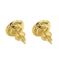 14K Yellow Gold Large Diamond Cluster Earrings Studs For Men & Women 5 Carat Look -Its Hot Jewelry Shop jewelry 14k gold large diamond cluster earrings studs for men women 5 carat look 803189 backye