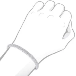 14K White Gold Pave Diamond Bangle Bracelet For Women 4.75ct By LUXURMAN -Its Hot Jewelry Shop jewelry 14k gold pave diamond bangle bracelet for women 475ct by luxurman bodwh
