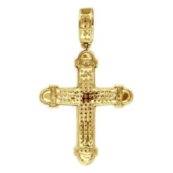 14K White Gold Real Diamond Cross Pendant For Men & Women 0.35ct Bottony Trefly 14 14K White Gold Real Diamond Cross Pendant For Men & Women 0.35ct Bottony Trefly -Its Hot Jewelry Shop jewelry 14k gold real diamond cross pendant for men women 035ct bottony trefly backye