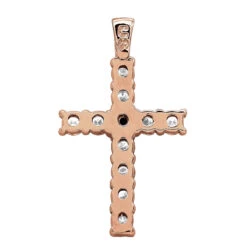 14K White Gold White And Black Diamond Cross Pendant For Men & Women 1.33ct 15 14K White Gold White And Black Diamond Cross Pendant For Men & Women 1.33ct -Its Hot Jewelry Shop jewelry 14k gold white and black diamond cross pendant for men women 133ct backro