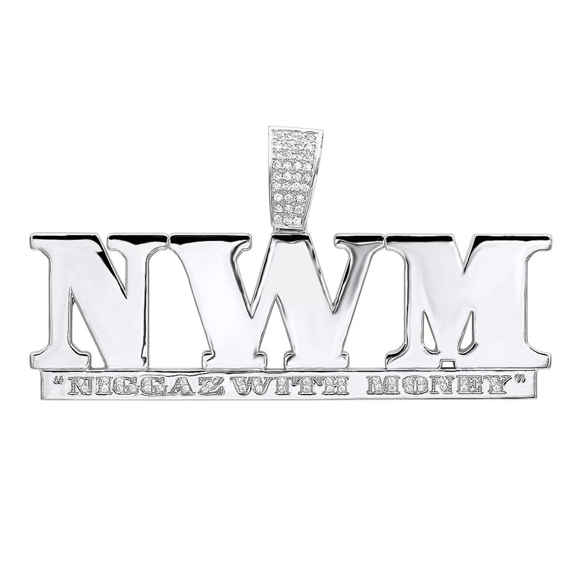 18 Karat 18K Yellow Gold Custom Made Name Plate 1 Carat Diamond Pendant For Men 4 18 Karat 18K Yellow Gold Custom Made Name Plate 1 Carat Diamond Pendant For Men - Image 2