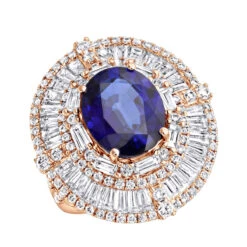 18K White Gold Unique Blue Sapphire And Diamonds Cocktail Ring For Women 7.87Ct -Its Hot Jewelry Shop jewelry 18k gold unique blue sapphire and diamonds cocktail ring for women 787ct ro