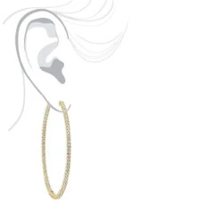 2.5 Inch Inside Out Diamond Hoop Earrings For Women 5 Carat VS Diamonds 14K Yellow Gold 21 2.5 Inch Inside Out Diamond Hoop Earrings For Women 5 Carat VS Diamonds 14K Yellow Gold -Its Hot Jewelry Shop jewelry 25 inch inside out diamond hoop earrings for women 5 carat vs diamonds 14k gold 001285 bodye