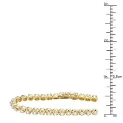 3 Carat Diamond Tennis Bracelet For Men & Women 14K Yellow Gold Prong Set Diamonds -Its Hot Jewelry Shop jewelry 3 carat diamond tennis bracelet for men women in 14k gold prong set diamonds 000828 rulerye